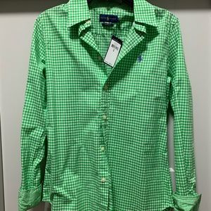 Ralph Lauren custom fit gingham women’s shirt